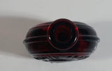 Vintage Wheaton President Benjamin Franklin 3" Tall Ruby Red Embossed Miniature Glass Bottle