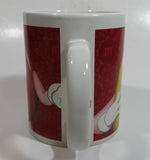 2014 M&M's Chocolate Candy Snack Red and Yellow Characters Ceramic Coffee Mug Cup Collectible