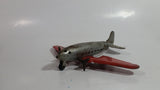 Vintage 1950s Wyandotte Twin Propeller Airforce Military Pressed Steel Toy Airplane 9 1/2" Wing Span