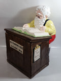 Vintage Christmas Themed Santa Accounting Dept S. Clause MGR 13" Tall Ceramic Cookie Jar