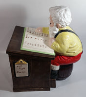 Vintage Christmas Themed Santa Accounting Dept S. Clause MGR 13" Tall Ceramic Cookie Jar