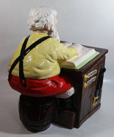 Vintage Christmas Themed Santa Accounting Dept S. Clause MGR 13" Tall Ceramic Cookie Jar