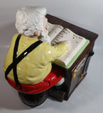 Vintage Christmas Themed Santa Accounting Dept S. Clause MGR 13" Tall Ceramic Cookie Jar