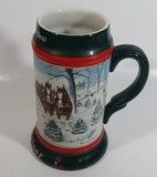 1991 Budweiser Holiday Stein Collection The Season's Best Ceramic Beer Stein By Artist Susan Sampson - Handcrafted in Brazil by Ceramarte