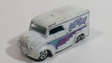 1998 Hot Wheels First Editions Dairy Delivery Truck White Die Cast Toy Car Vehicle