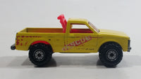 1991 Hot Wheels Beach Patrol "Surf Patrol" Truck Yellow Die Cast Toy Car Vehicle