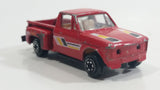 1980s Yatming Chevrolet LUV Stepside Pickup Truck Red No. 1700 Die Cast Toy Car Vehicle