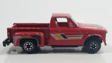 1980s Yatming Chevrolet LUV Stepside Pickup Truck Red No. 1700 Die Cast Toy Car Vehicle