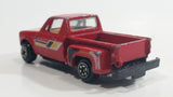 1980s Yatming Chevrolet LUV Stepside Pickup Truck Red No. 1700 Die Cast Toy Car Vehicle