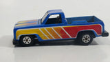 Yatming Chevrolet Pickup Truck No. 813 Blue Die Cast Toy Car Vehicle