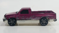 2006 Hot Wheels Open Stock Dodge Ram 1500 Pickup Truck Metalflake Magenta Pink Purple Die Cast Toy Car Vehicle