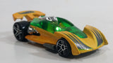 2002 Hot Wheels First Editions Open Road-Ster Pearl Dark Yellow Die Cast Toy Race Car Vehicle