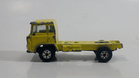 Vintage Yatming Semi Delivery Truck Bright Yellow Die Cast Toy Car Vehicle