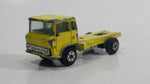 Vintage Yatming Semi Delivery Truck Bright Yellow Die Cast Toy Car Vehicle