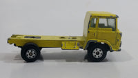 Vintage Yatming Semi Delivery Truck Bright Yellow Die Cast Toy Car Vehicle