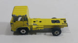 Vintage Yatming Semi Delivery Truck Bright Yellow Die Cast Toy Car Vehicle