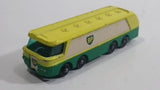 Vintage Lesney Major Pack No. 1 British Petroleum B.P. "AutoTanker" Fuel Hauler Green, Bright Yellow and White Die Cast Toy Car Vehicle Made in England