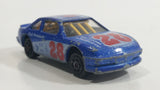 Vintage Majorette Supers No. 217/8 Stock Car #28 Blue 1/60 Scale Die Cast Toy Race Car Vehicle