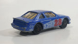 Vintage Majorette Supers No. 217/8 Stock Car #28 Blue 1/60 Scale Die Cast Toy Race Car Vehicle