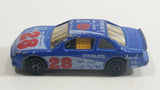 Vintage Majorette Supers No. 217/8 Stock Car #28 Blue 1/60 Scale Die Cast Toy Race Car Vehicle