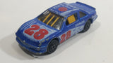 Vintage Majorette Supers No. 217/8 Stock Car #28 Blue 1/60 Scale Die Cast Toy Race Car Vehicle