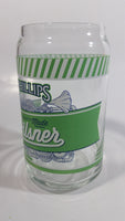 Phillips Craft Made Pilsner Beer Can Shaped 5 1/4" Tall Glass Cup