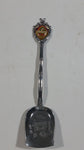 Reno, Nevada Rainbow Themed Metal Spoon with Engraved Shovel Shaped Bowl