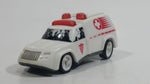 1997 Hot Wheels Ambulance White Die Cast Toy Car Emergency Vehicle - McDonald's Happy Meal