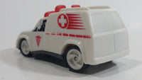 1997 Hot Wheels Ambulance White Die Cast Toy Car Emergency Vehicle - McDonald's Happy Meal