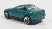 2000 Hot Wheels Mercedes SLK Metallic Aqua Green Die Cast Toy Car Vehicle