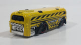 2014 Hot Wheels City Works Surf Surfin' School Bus Yellow Die Cast Toy Car Vehicle