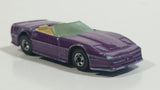 1990 Hot Wheels Color Racers II '83 Custom Corvette Convertible Purple Blue Die Cast Toy Car Vehicle