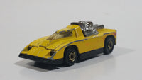 1981 Hot Wheels Cannonade Yellow Die Cast Toy Race Car Vehicle w/ Opening Hood - Hong Kong