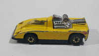 1981 Hot Wheels Cannonade Yellow Die Cast Toy Race Car Vehicle w/ Opening Hood - Hong Kong