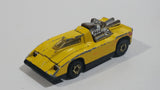 1981 Hot Wheels Cannonade Yellow Die Cast Toy Race Car Vehicle w/ Opening Hood - Hong Kong