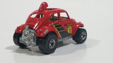 1998 Hot Wheels Baja Bug Volkswagen VW Beetle Red Die Cast Toy Car Vehicle