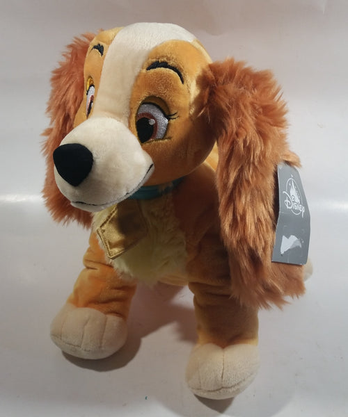 Walt Disney Animated Film Movie Lady From Lady and The Tramp 14" Long Cartoon Puppy Dog Character Plush Stuffed Animal with Tags