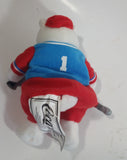 2004 Athens Summer Olympic Games Coca-Cola Coke Soda Pop Drink Beverage 5" Tall Can Shaped Tin Metal Container with Polar Bear Holding Bottle Stuffed Plush Teddy