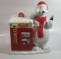 Houston Harvest Drink Coca-Cola In Bottles Coke 10 1/2" Tall Large Vending Machine With Polar Shaped Ceramic Cookie Jar