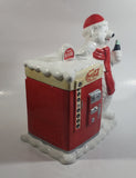 Houston Harvest Drink Coca-Cola In Bottles Coke 10 1/2" Tall Large Vending Machine With Polar Shaped Ceramic Cookie Jar