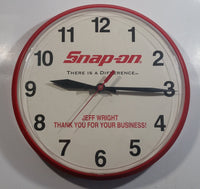 Snap On Tools "There is a Difference" Custom Made 12 3/4" Diameter Automotive Advertising Gift Clock for a Customer "Thank you for your business!"