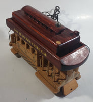 San Francisco Cable Car Highly Detailed Wooden Trolley Street Car Shaped Telephone with Cable Car Ring