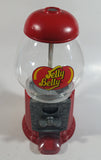 Jelly Belly Metal and Glass Globe Red Colored 9" Tall Jelly Bean Candy Dispenser