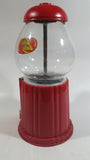 Jelly Belly Metal and Glass Globe Red Colored 9" Tall Jelly Bean Candy Dispenser