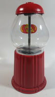 Jelly Belly Metal and Glass Globe Red Colored 9" Tall Jelly Bean Candy Dispenser