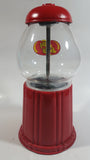 Jelly Belly Metal and Glass Globe Red Colored 9" Tall Jelly Bean Candy Dispenser