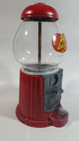 Jelly Belly Metal and Glass Globe Red Colored 9" Tall Jelly Bean Candy Dispenser