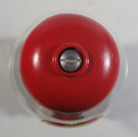 Jelly Belly Metal and Glass Globe Red Colored 9" Tall Jelly Bean Candy Dispenser