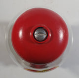 Jelly Belly Metal and Glass Globe Red Colored 9" Tall Jelly Bean Candy Dispenser