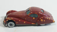 1988 Hot Wheels Auto Magic II Talbot Lago Burgundy Die Cast Toy Car Vehicle WW